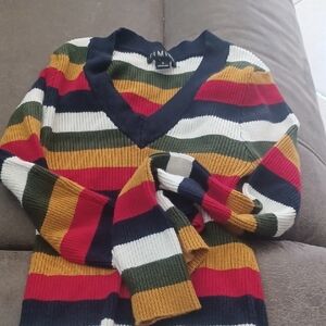 Colorful Striped Sweater for Girls